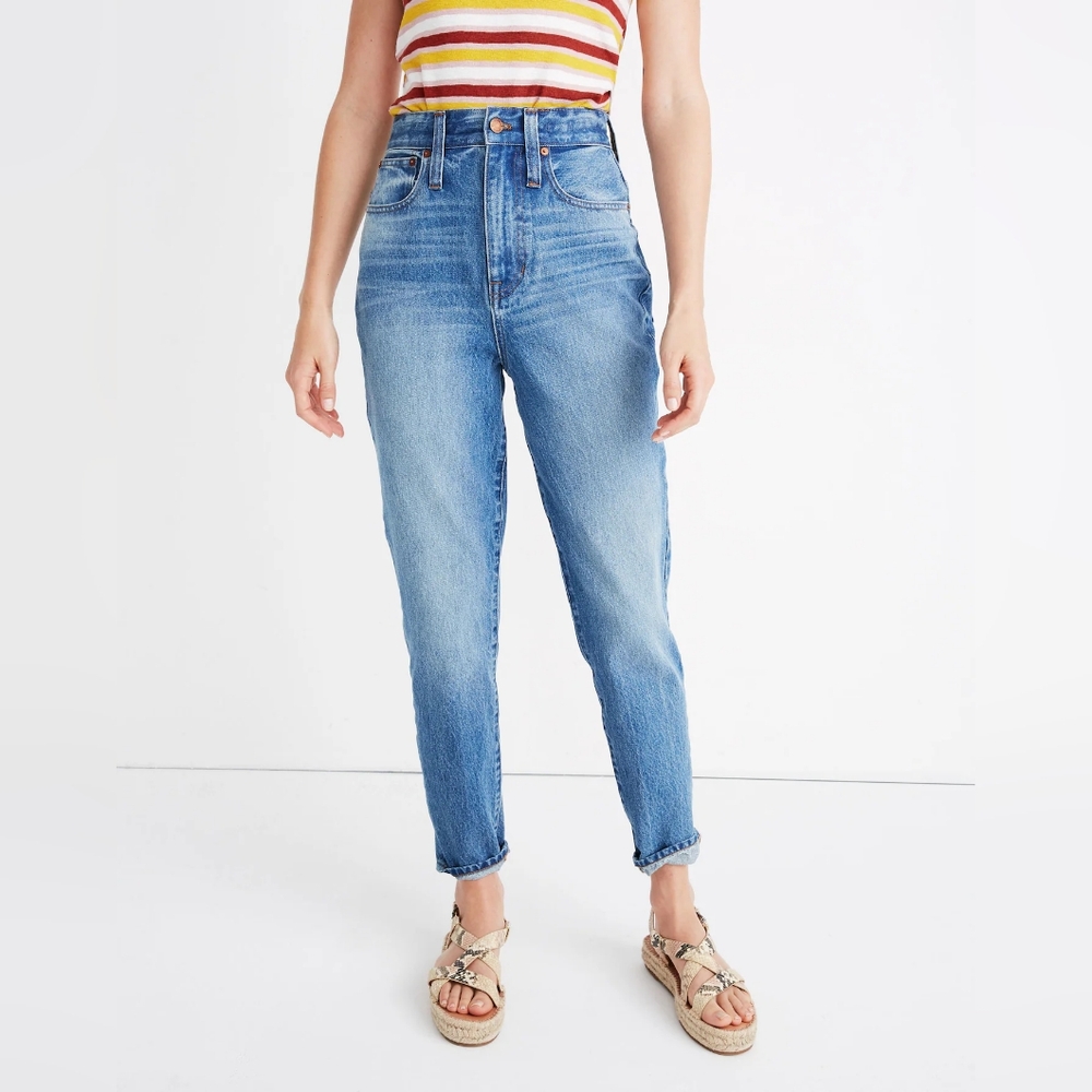 Madewell The Highest-Rise Momjean in Glencoe Wash Size 25